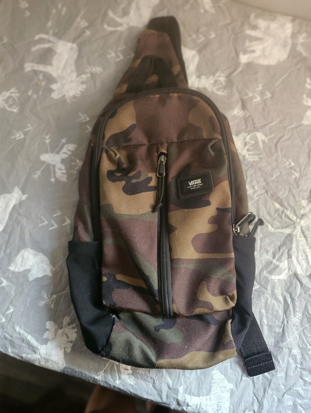 Vans Men's Camo Sling Bag - Brown & Green